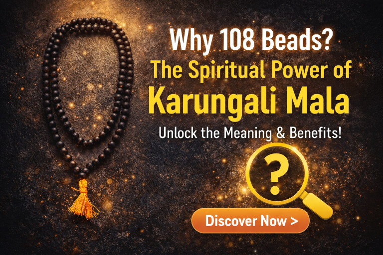 108 Beads Karungali Mala: Benefits, Rules, and Everything You Need to Know.