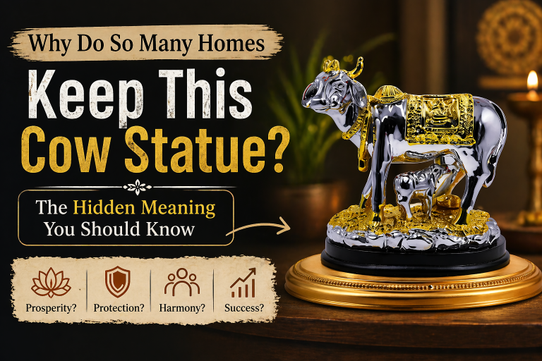 Why Keeping a Silver Kamdhenu Cow Statue at Home Is More Than Just a Tradition