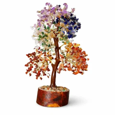 7 Seven Chakra Crystal Tree - For Home And Office