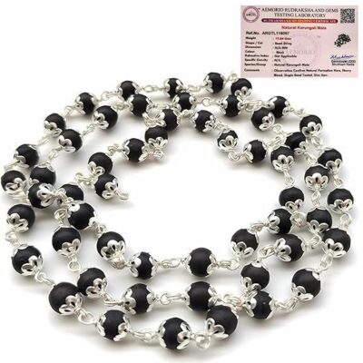 Certified Authentic Karungali Malai Mala– Ebony Wood Mala