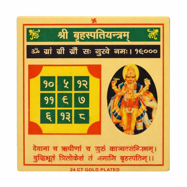 Divine Shree Brihaspati Yantram – Powerful Remedy for Prosperity & Success
