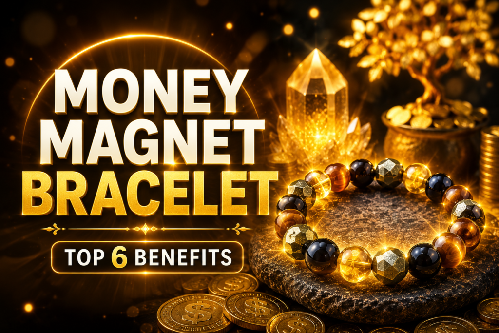 Money magnet bracelet benefits crystal bracelet for wealth attraction, financial growth, success, positive energy, and prosperity