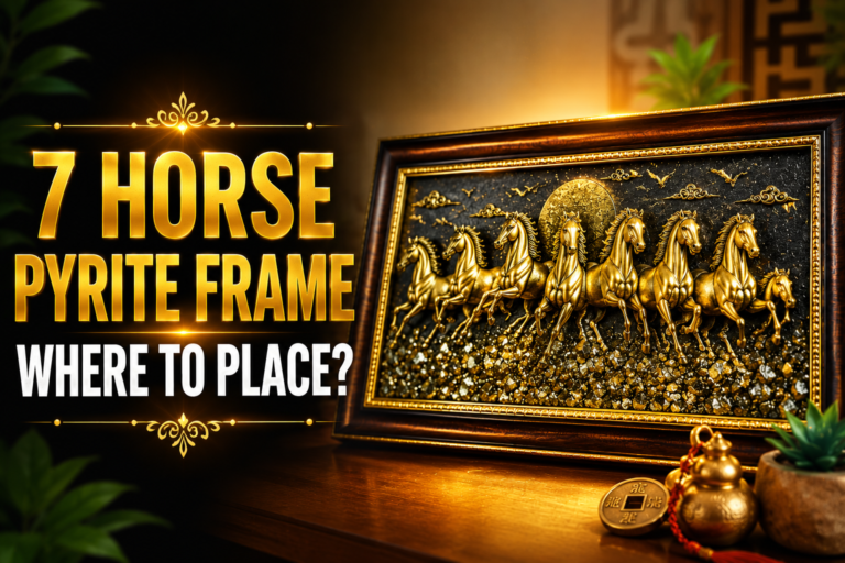 Where to Place 7 Horse Pyrite Frame : Best Direction for Wealth and Success