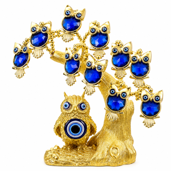 Golden Child Owl Evil Eye Tree