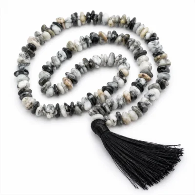 Dendrite Opal Chips Mala