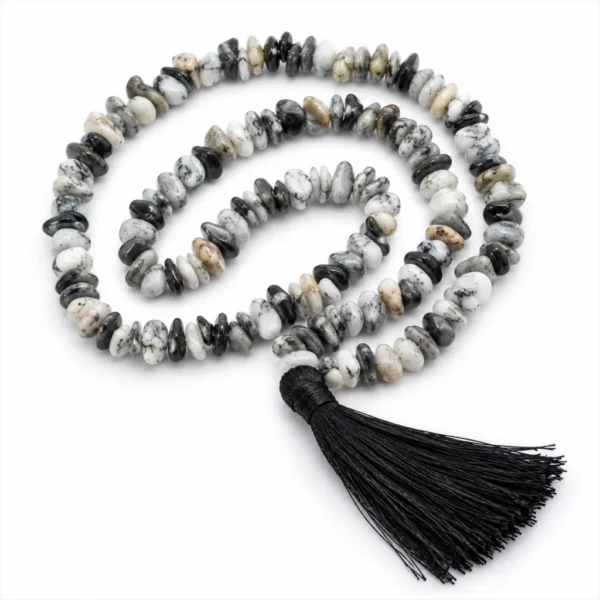 Dendrite Opal Chips Mala