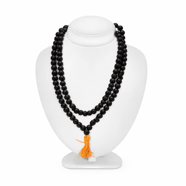 Karungali Black Ebony Mala 108 Beads for Unisex