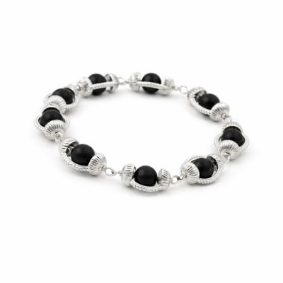 Karungali With Silver Capping For Unisex