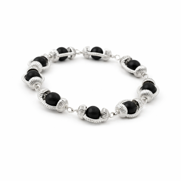 Karungali With Silver Capping For Unisex