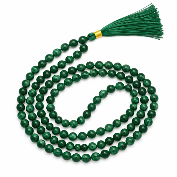 Malachite Crystal Stone Mala
