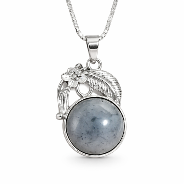 Labradorite Crystal Round Pendant For Unisex