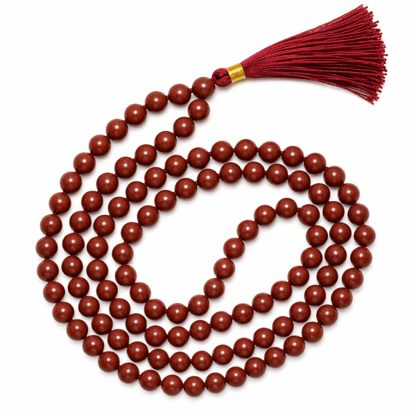 Red Jade Crystal Mala For Women