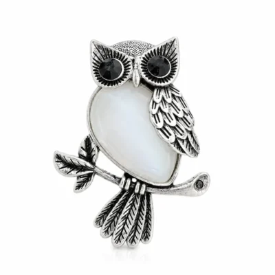 Moonstone Owl Pendant