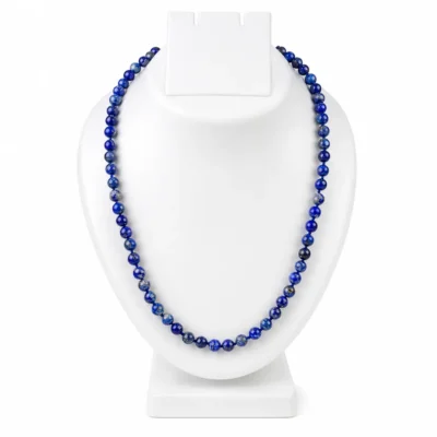 Natural Lapis Lazuli Stone Mala – Healing & Spiritual Energy Necklace