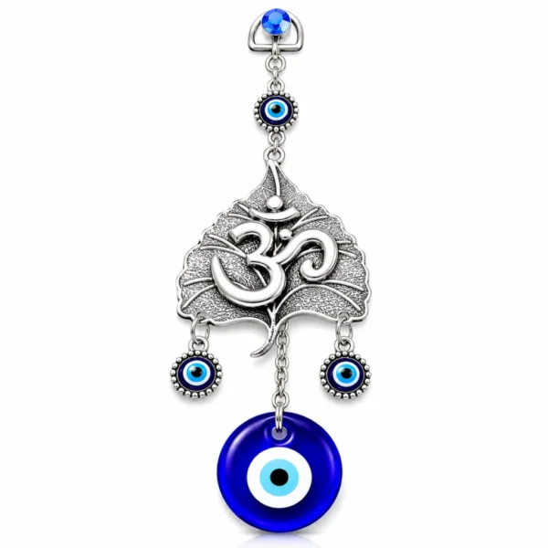 Om Leaf Evil Eye Hanging For Home And Office