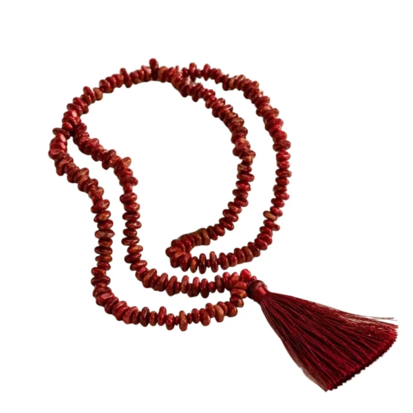 Red Jasper Stone Chips Mala