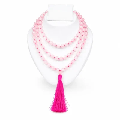 Rose Quartz Crystal Mala
