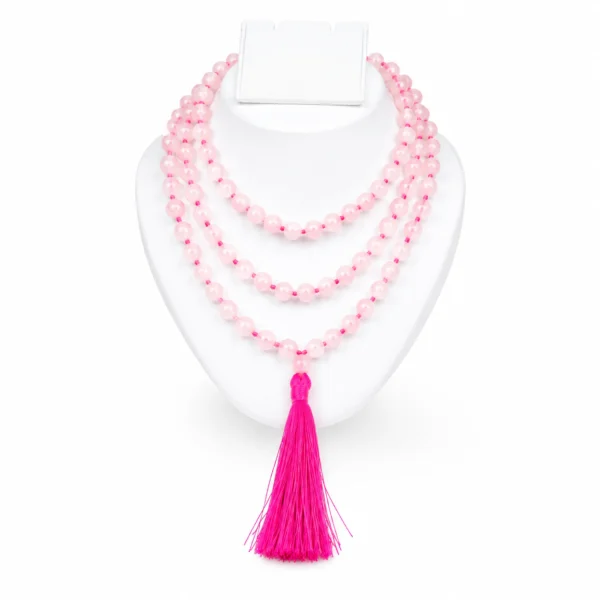Rose Quartz Crystal Mala