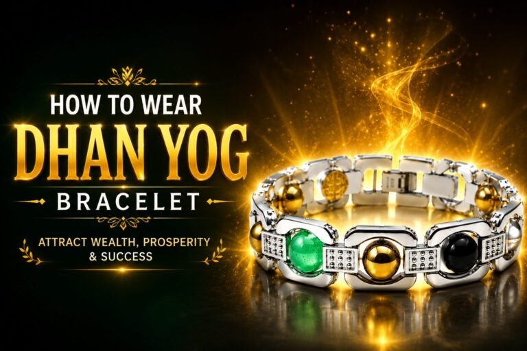 How to Wear Dhan Yog Bracelet for Wealth & Prosperity :Silver Plated Dhan Yog Bracelet Money Magnet