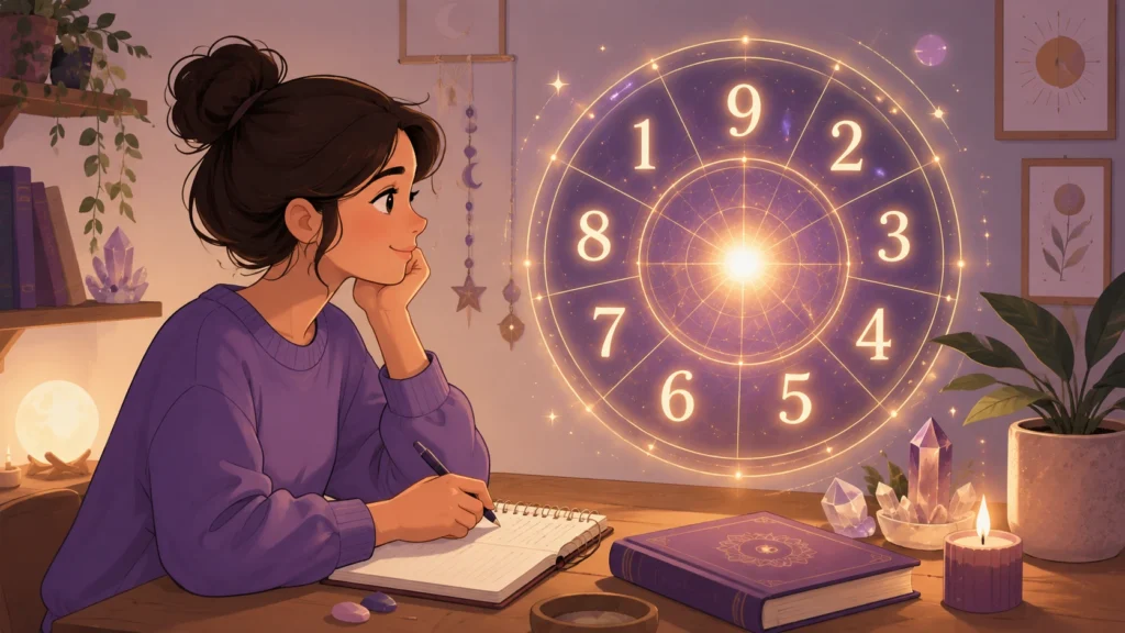 Mystical study by candlelight