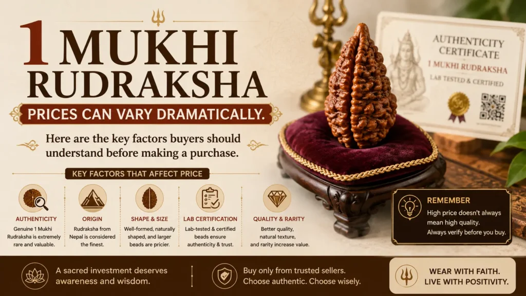 1 Mukhi Rudraksha Price: Why Do Prices Vary So Much?