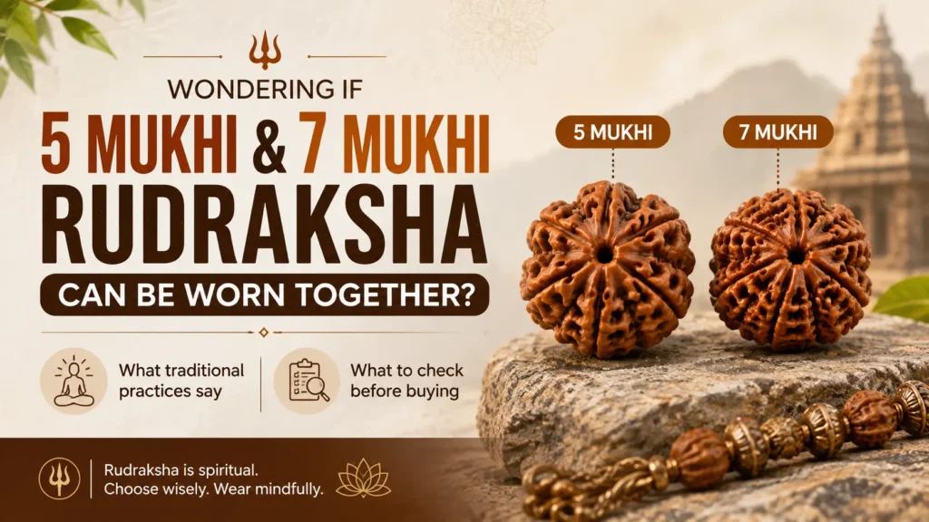 Can You Wear 5 Mukhi and 7 Mukhi Rudraksha Together? (Yes – Here’s How)