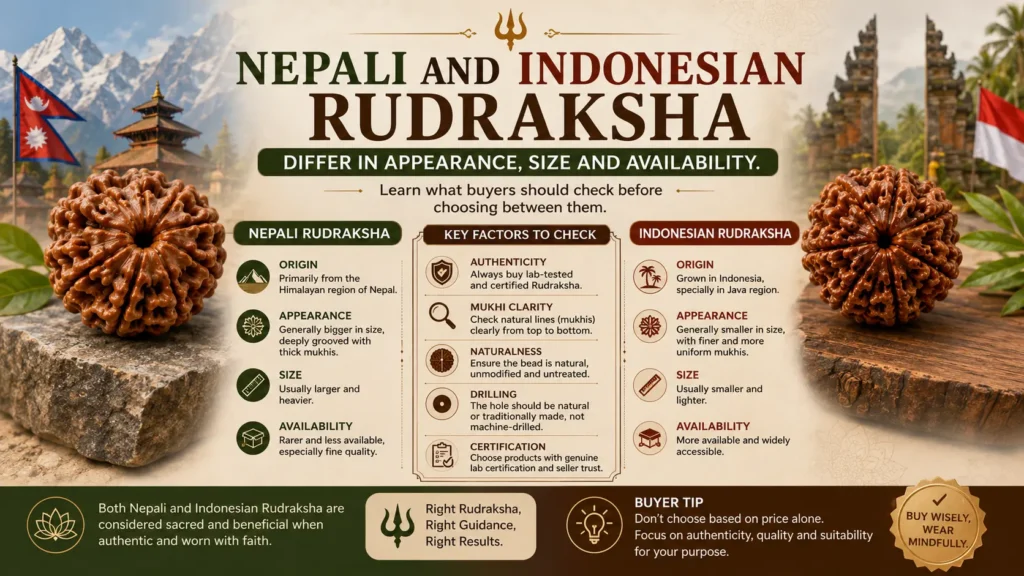Nepali vs Indonesian Rudraksha: Which One Should You Buy?