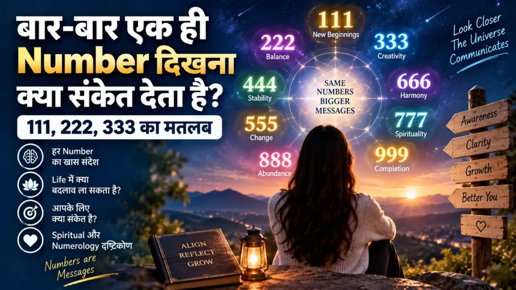 बार-बार एक ही Number दिखना क्या संकेत देता है? 111, 222, 333 का मतलब