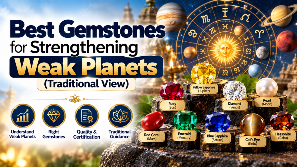 Best Gemstones for Strengthening Weak Planets (Traditional View)