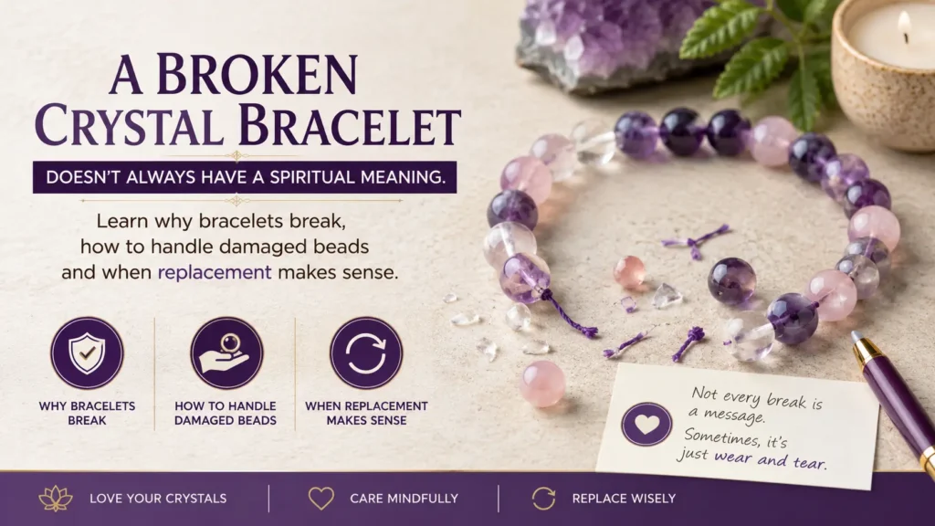 Crystal Bracelet Breaking or Cracking: What Should You Do?