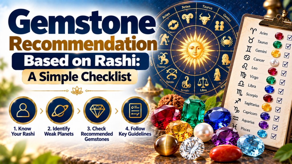 Gemstone Recommendation Based on Rashi: A Simple Checklist