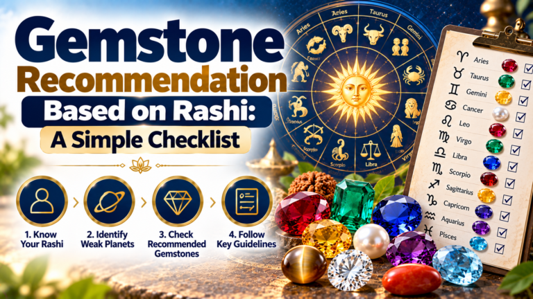 Gemstone Recommendation Based on Rashi: A Simple Checklist