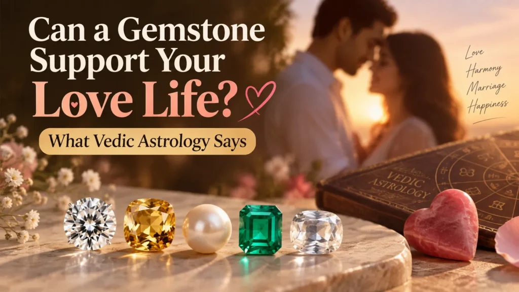 Gemstones for love and relationships according to Vedic astrology