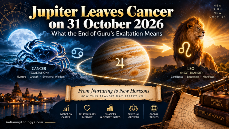 Jupiter Leaves Cancer on 31 October 2026: What the End of Guru’s Exaltation Means
