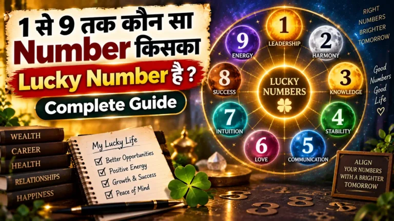 1 से 9 तक कौन सा Number किसका Lucky Number है? Complete Guide