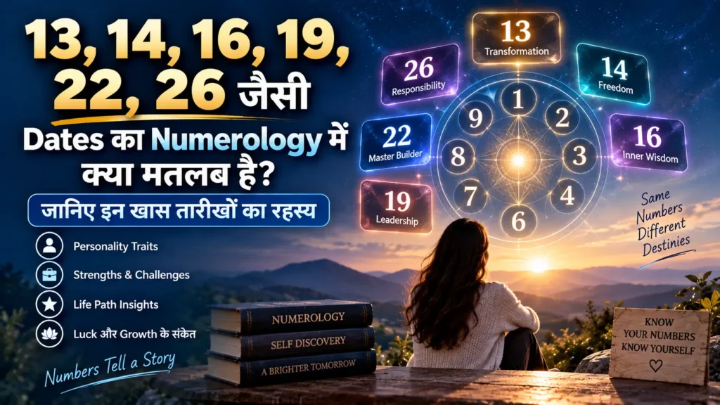 13, 14, 16, 19, 22, 26 जैसी Dates का Numerology में क्या मतलब है?