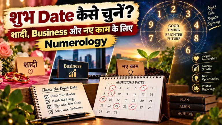 शुभ Date कैसे चुनें? शादी, Business और नए काम के लिए Numerology