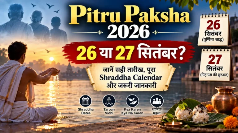 Pitru Paksha 2026: 26 या 27 सितंबर से शुरू? जानें सही तारीख और पूरा Shraddha Calendar