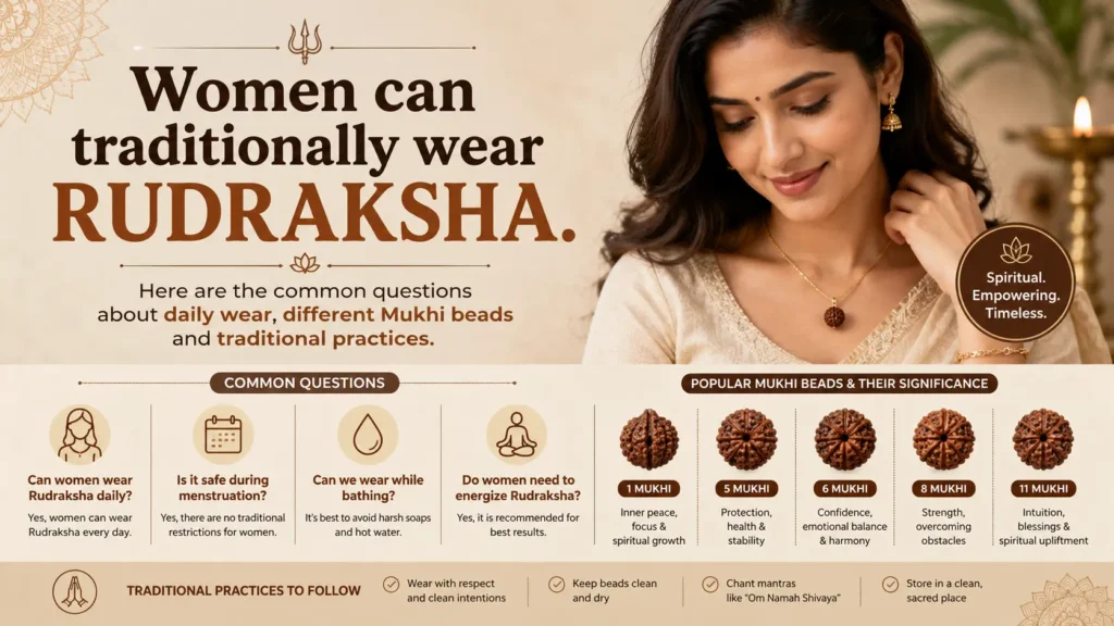 Can Women Wear Rudraksha? Common Questions Answered
