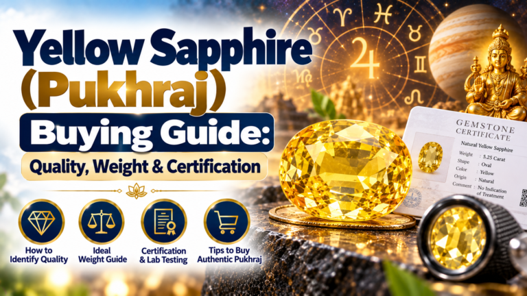 Yellow Sapphire Buying Guide (Pukhraj): Quality, Weight & Certification