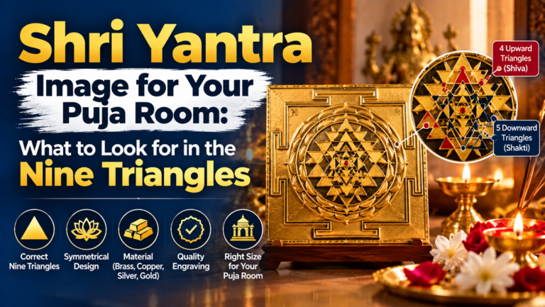 Shri Yantra Image for Your Puja Room: What to Look for in the Nine Triangles