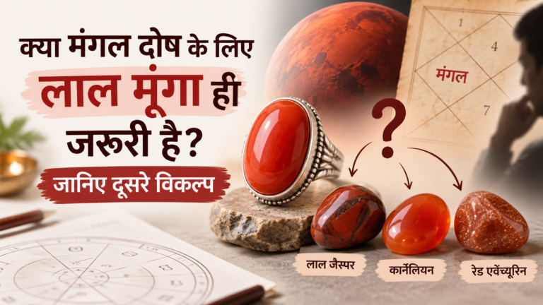 क्या मंगल दोष के लिए लाल मूंगा ही जरूरी है? जानिए दूसरे विकल्प