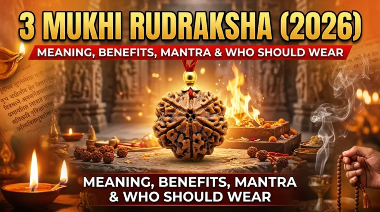 3 Mukhi Rudraksha (2026): Meaning, Benefits, Mantra & Who Should Wear It