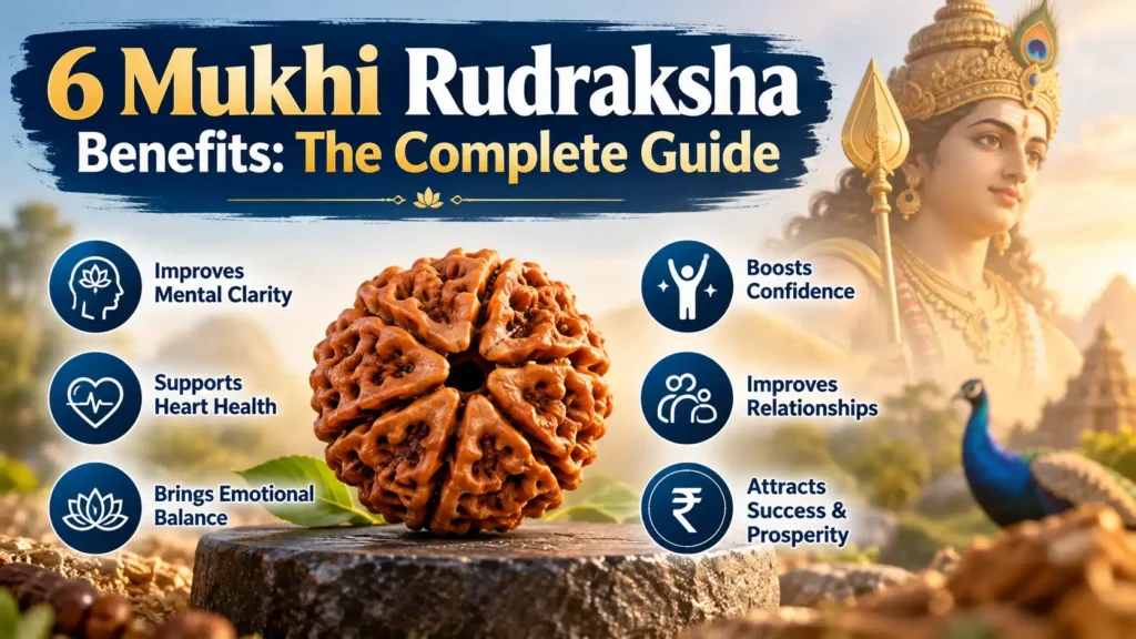 6 Mukhi Rudraksha Benefits: The Complete Guide