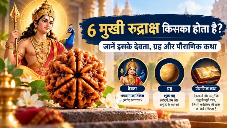 6 मुखी रुद्राक्ष किसका होता है? जानें इसके देवता, ग्रह और पौराणिक कथा