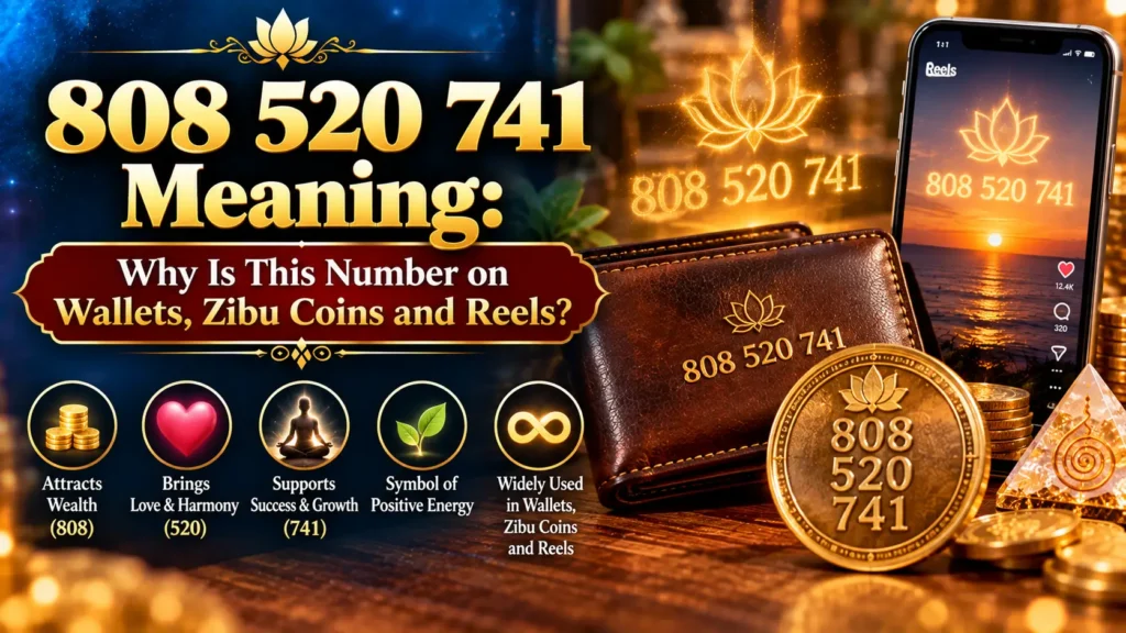 808 520 741 Meaning: Why Is This Number on Wallets, Zibu Coins and Reels?
